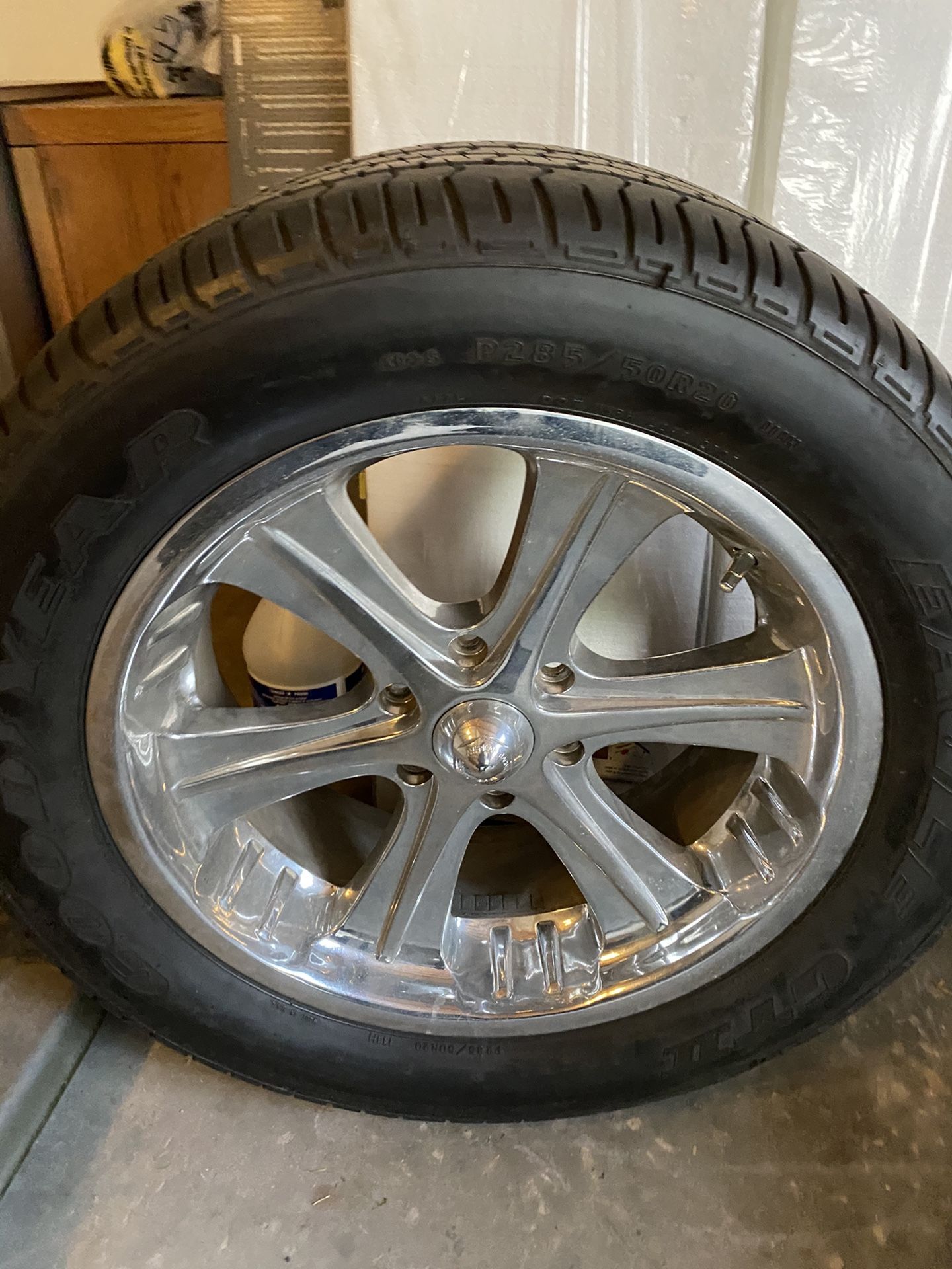 20” American Racing  Polished Billet Aluminum Wheels Set 
