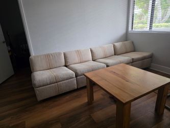 Cream boho couch