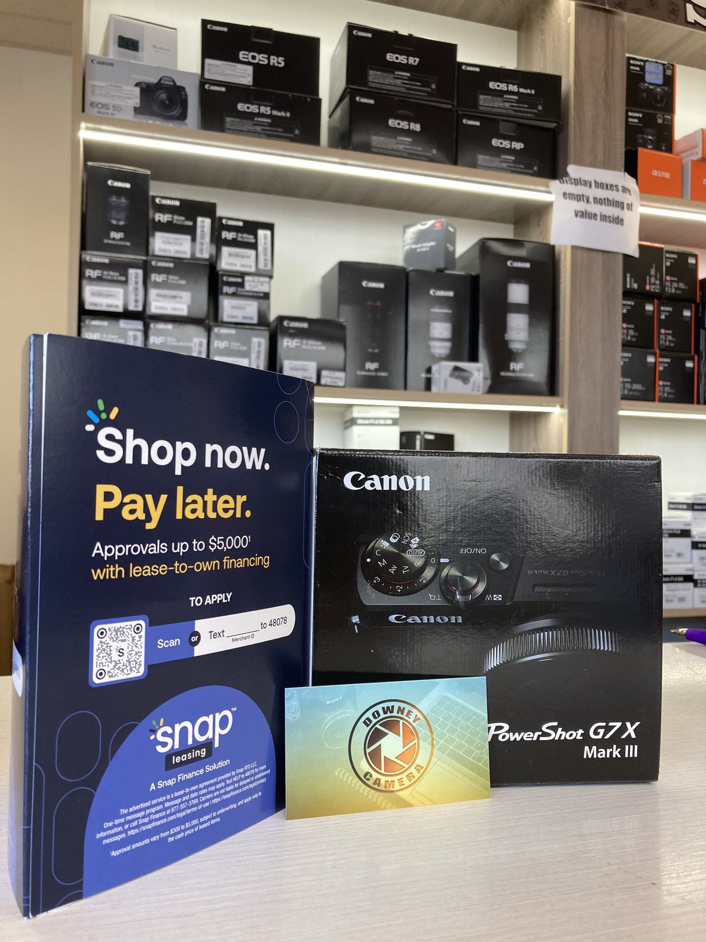 Canon PowerShot G7X Mark III only at Downey Camera