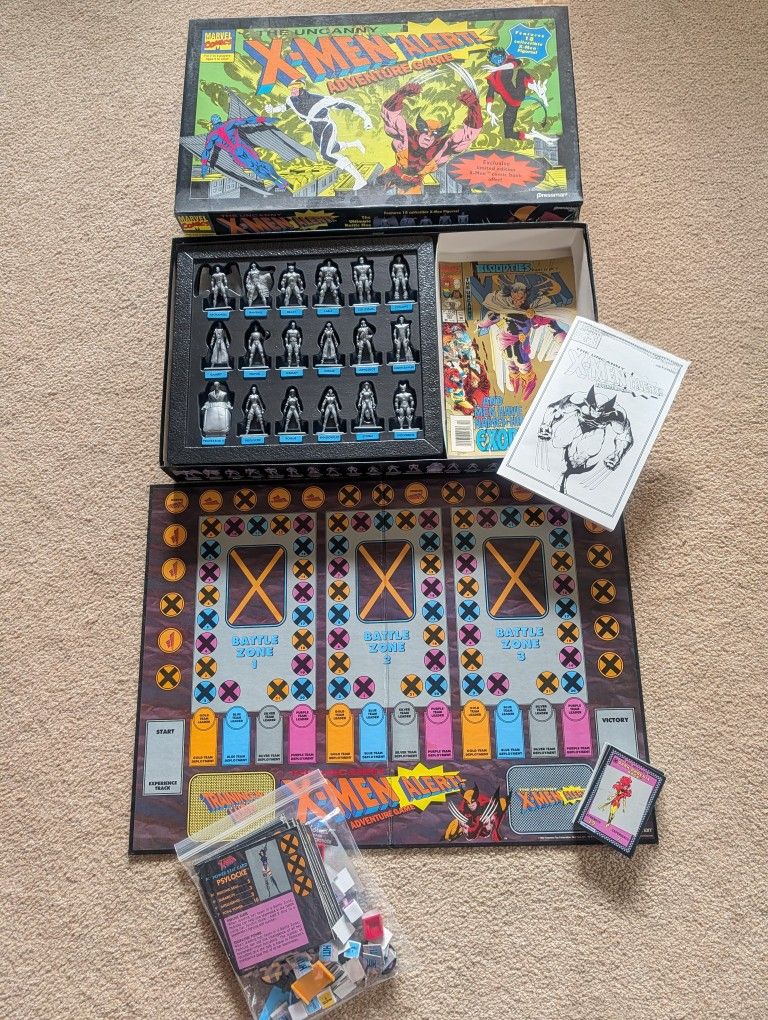 The Uncanny X-Men Alert Adventure Board Game
