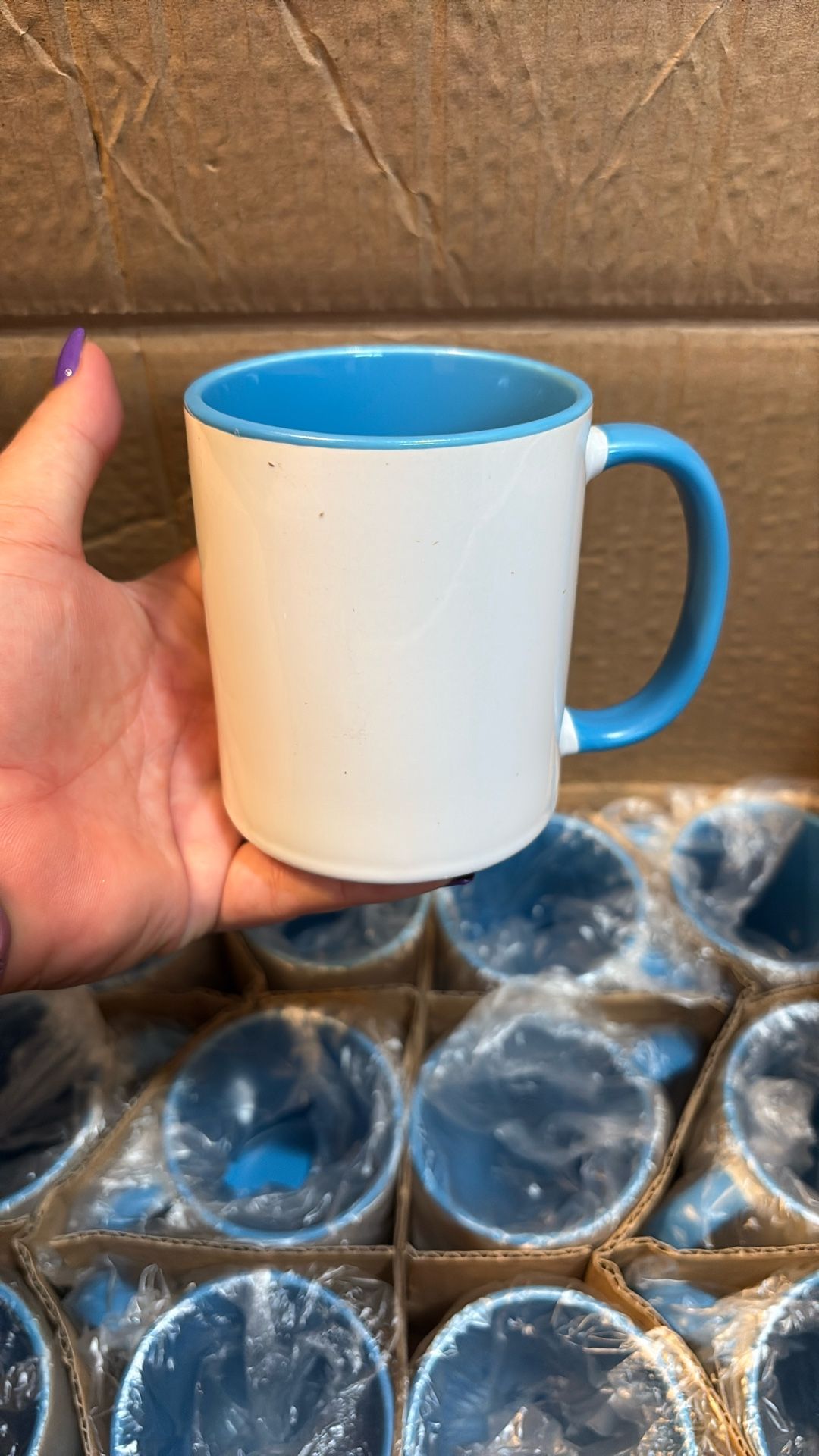 Blue And White Coffee Cups