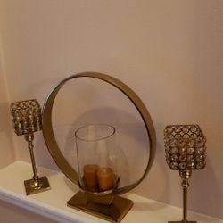 NEW BRASS CANDLE HOLDERS