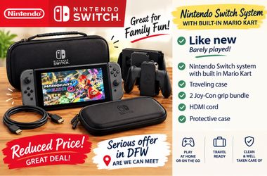 NINTENDO SWITCH 2 WITH BUILT IN MARIO KART