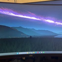 AOC 27’ inch Curved Gaming Monitor 165hz 