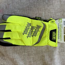 XL Mechanix Hi-Viz Work Gloves Touchscreen Compatible 