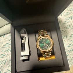 Rose Gold Plated Men’s Watch