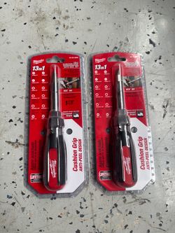 Milwaukee 13-in-1 Cushion Grip Screwdriver – New