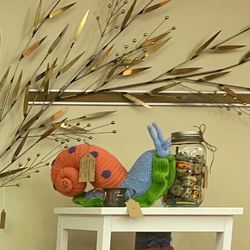 Large Handmade Crochet Gary The Snail (SpongeBob’s Pet)