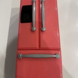 Our Generation Pink Doll Fridge With Food And Drawers 
