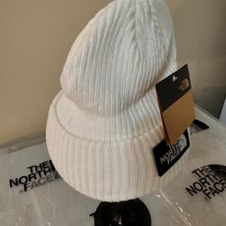 The Northface White Beanie 