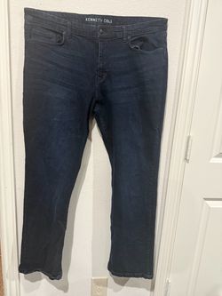 Kenneth Cole New York Mens 38x32 Dark Wash Denim Jeans Pants 38 x 32