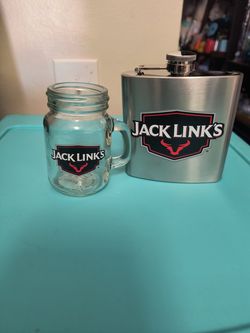 Jack Daniel Flask and Tiny Mug