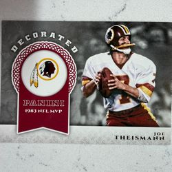 2017 Panini Decorated #17 Joe Theismann Redskins