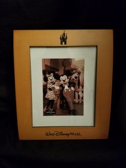 Walt disney wood photo frame