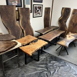 Live edge custom wood furniture
