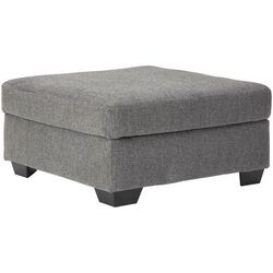 Gray oversize ashley. ottoman