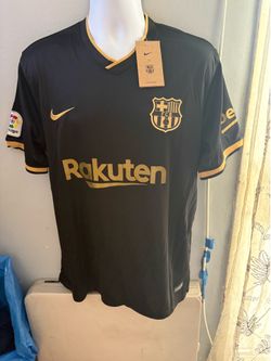 camisa negra con oro de barcelona