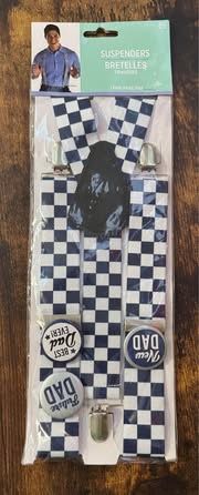 NEW Dad Father Pins and Suspenders just $5