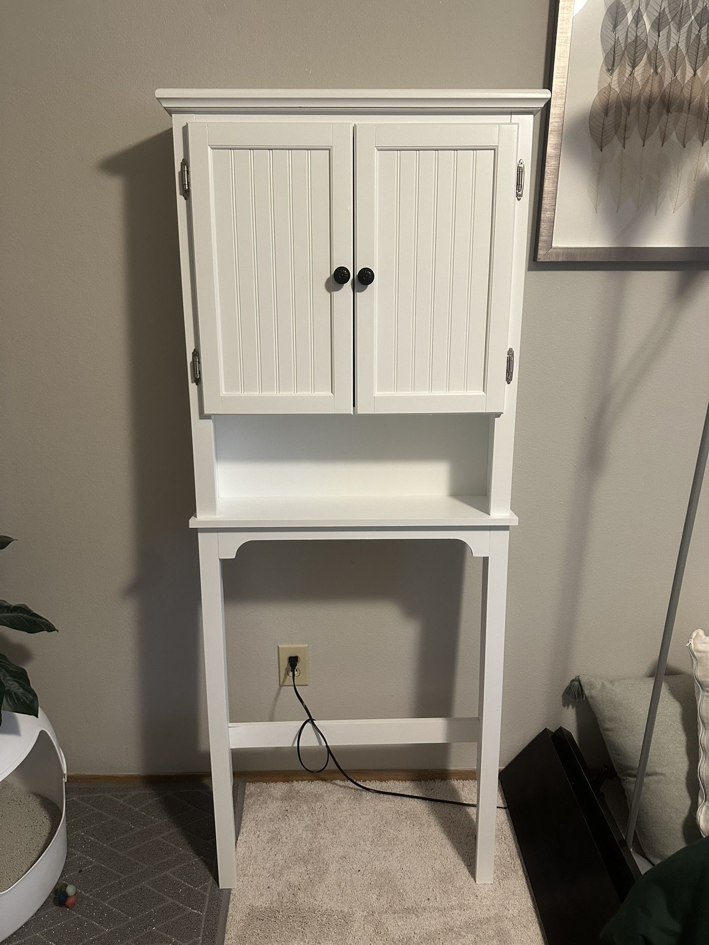 Behind Toilet Storage Shelf