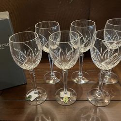Waterford Lucerne Crystal 8.5 Wine Goblets