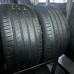 PAIR OF TIRE 255 35 18 BRAVURIUS 85% LIFE