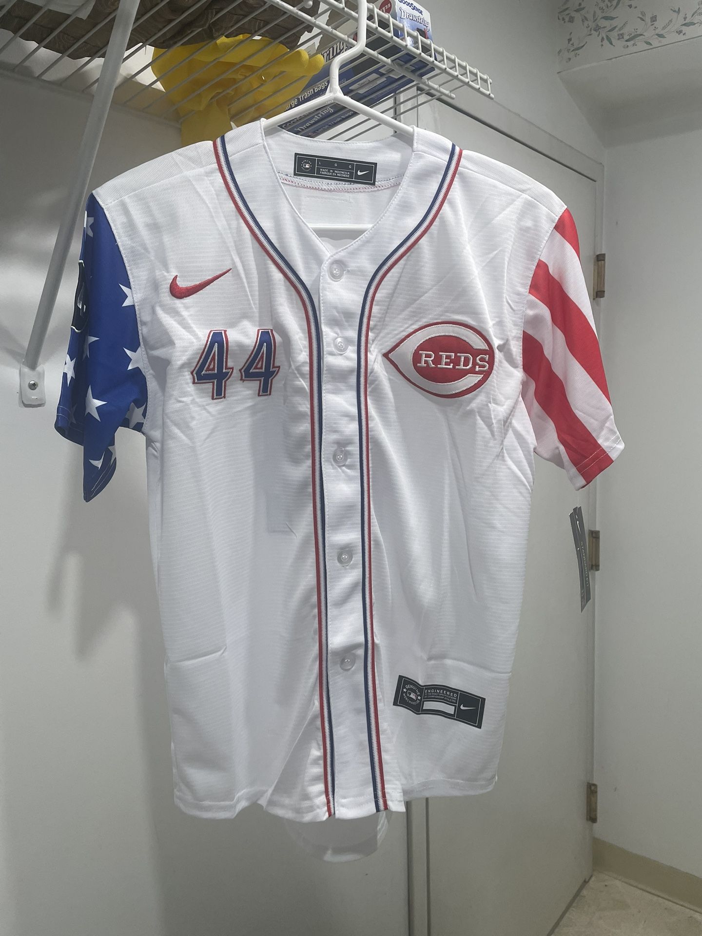 Youth Cincinnati Reds 4th of July jerseys size Small Medium Large Available
