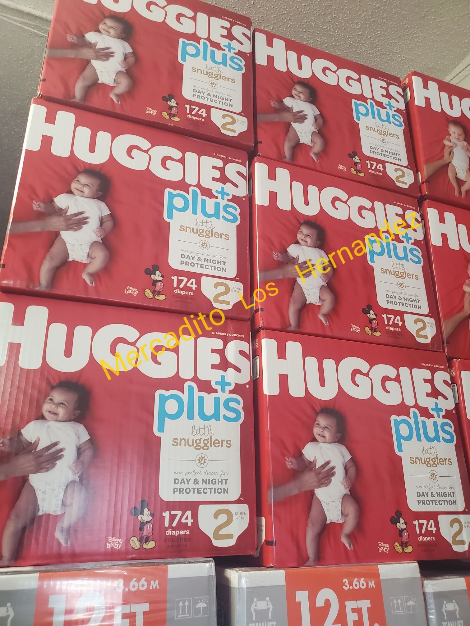 Huggies Little Snugglers Size 2 - 174 Diapers Pañales/ Firm price