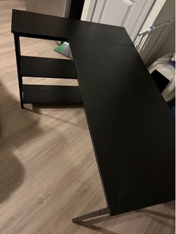 Black L Desk