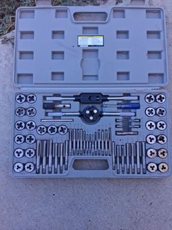 Tap and Die Set with Carrying Case