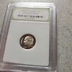 1995 S ROOSEVELT  DIME DCAM GEM PROOF