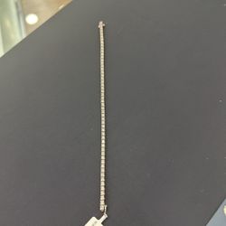 18k White Gold Tennis Bracelet