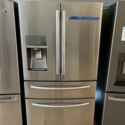 Samsung 4 Door Refrigerator 60 day warranty/ Located at:📍5415 Carmack Rd Tampa Fl 33610📍