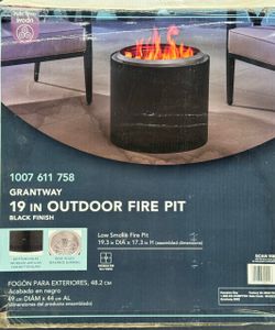 Hampton bay 19in outdoor fire pit
