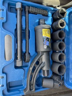 8pcs 1” Torque Wrench Socket Labor Saving Lug Nut Wrench Torque Multiplier w/Cr-v Sockets Set Wheels Lugs Truck  Trailer