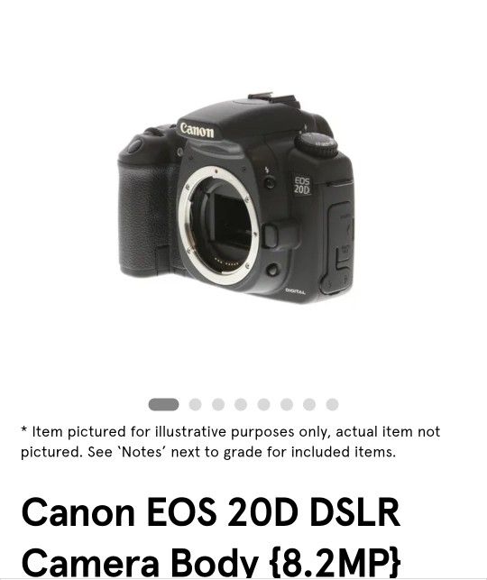 Canon Eos 20D DSLR