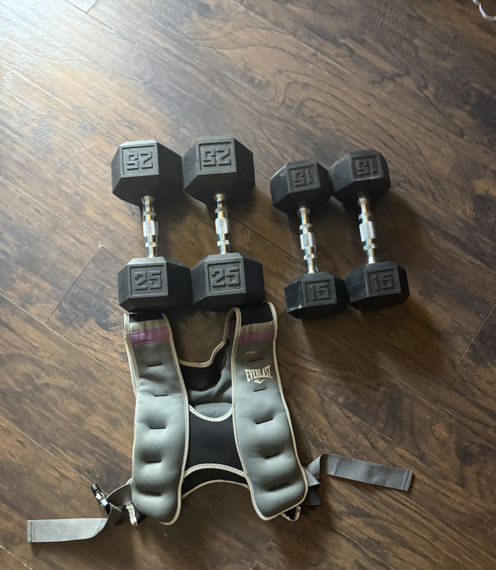 Weights25lbs&15lbs and 10lbs Weight Vest