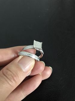 925 Sterling silver ring set