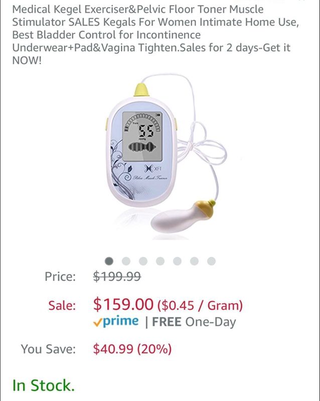 Medical Kegel Exerciser&Pelvic Floor Toner Muscle Stimulator SALES Kegals For Women