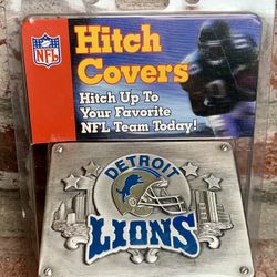 Rare Vintage Metal Hitch Cover - NFL - Detroit Lions 🔥🔥