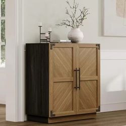 SC116A1ELTY0788 Sideboard Buffet Cabinet with Storage - Modern Farmhouse Credenza with Doors and Adjustable Shelves Fluted Kitchen Buffet Storage Cabi