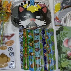60pcs Jungle Safari Birthday Party Favors Set