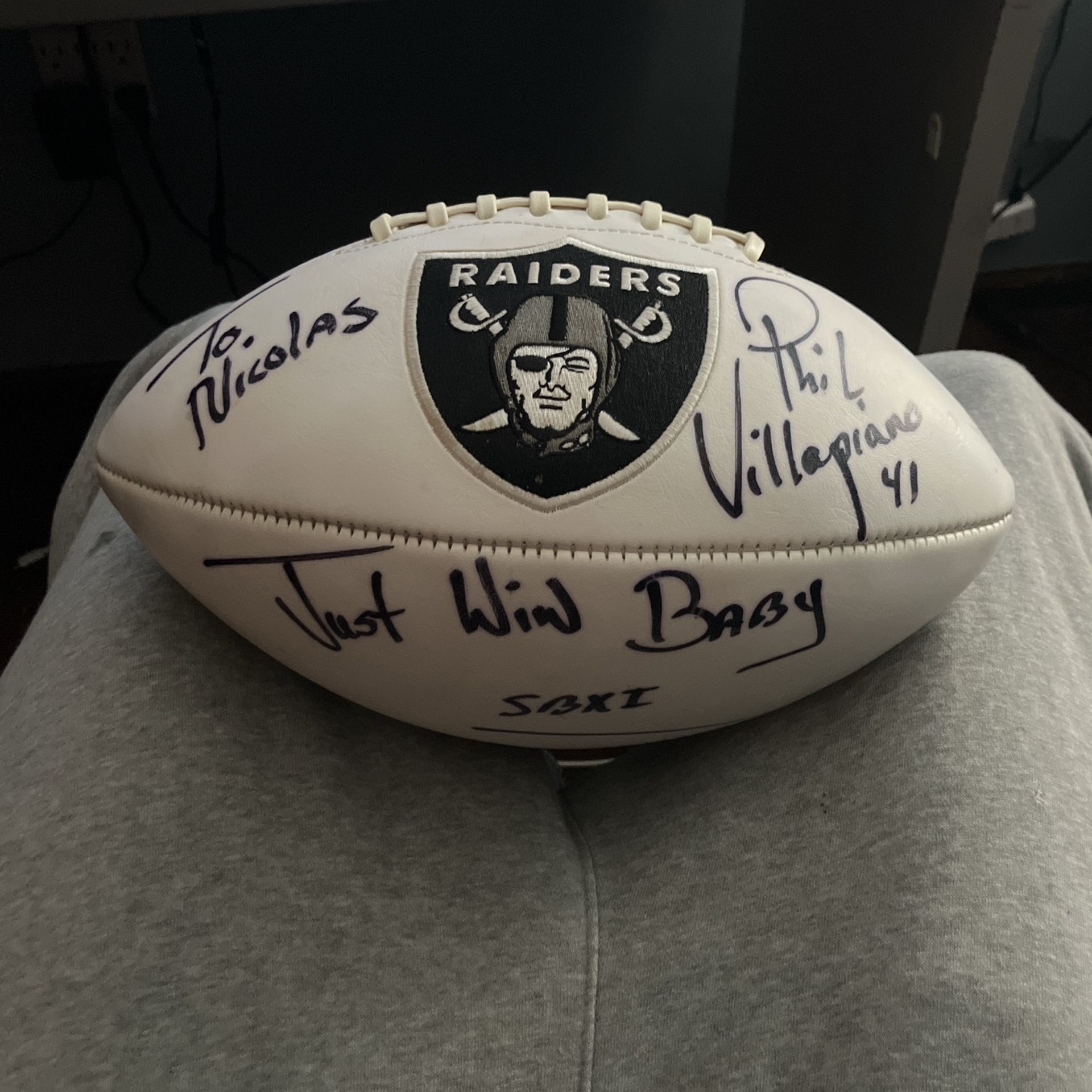 Signed Raiders Ball