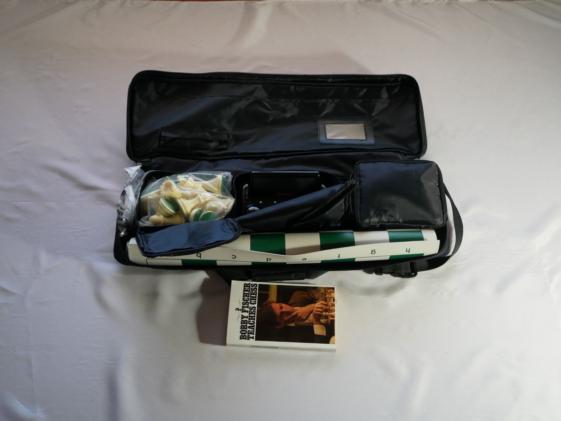 Weighted Tournament-Style Chess Set, Timer, weighted pieces, carrying case- gift