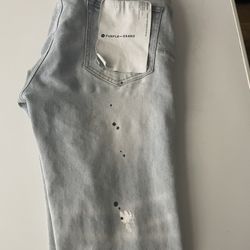Slim Fit Purple Jeans