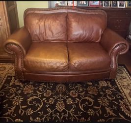 Leather Love Seat