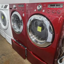 👌💯LG SET STEAM WASHER AND ELECTRIC DRYER WITH WARRANTY 