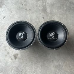 Two.  12 Inch Phonic Speakers Work Perfect