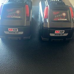 Milwaukee M18 6.0 High Output Batteries 