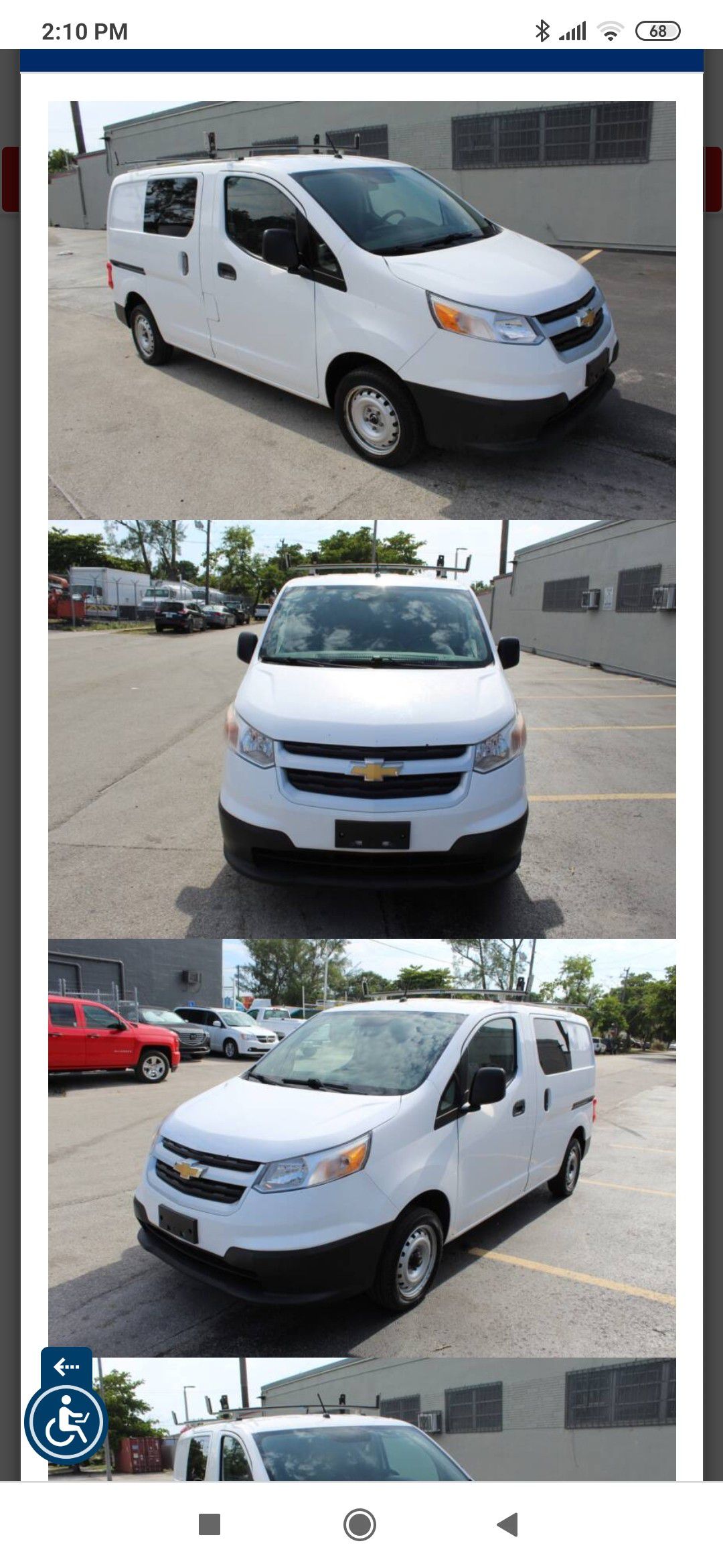 Photo 2016 CHEVROLET CITY VAN AUTO AC ONE OWNER LOW MILES GAS SAVER READY TO WORK FLEET SALES COMMERCIAL FINANCING LENDERS MORE INFO CONTACT OLIVER