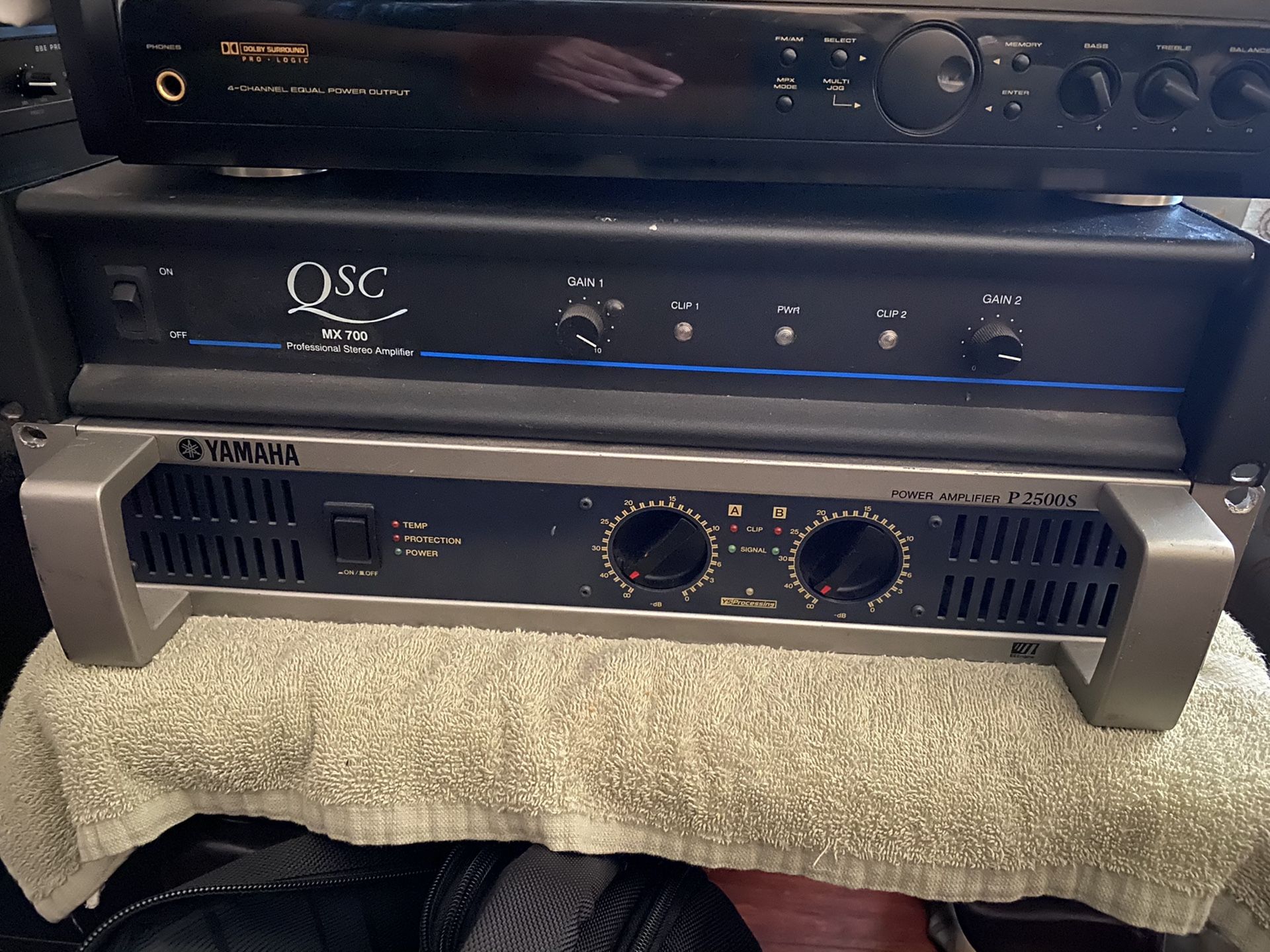 QSC and YAMAHA AMPS